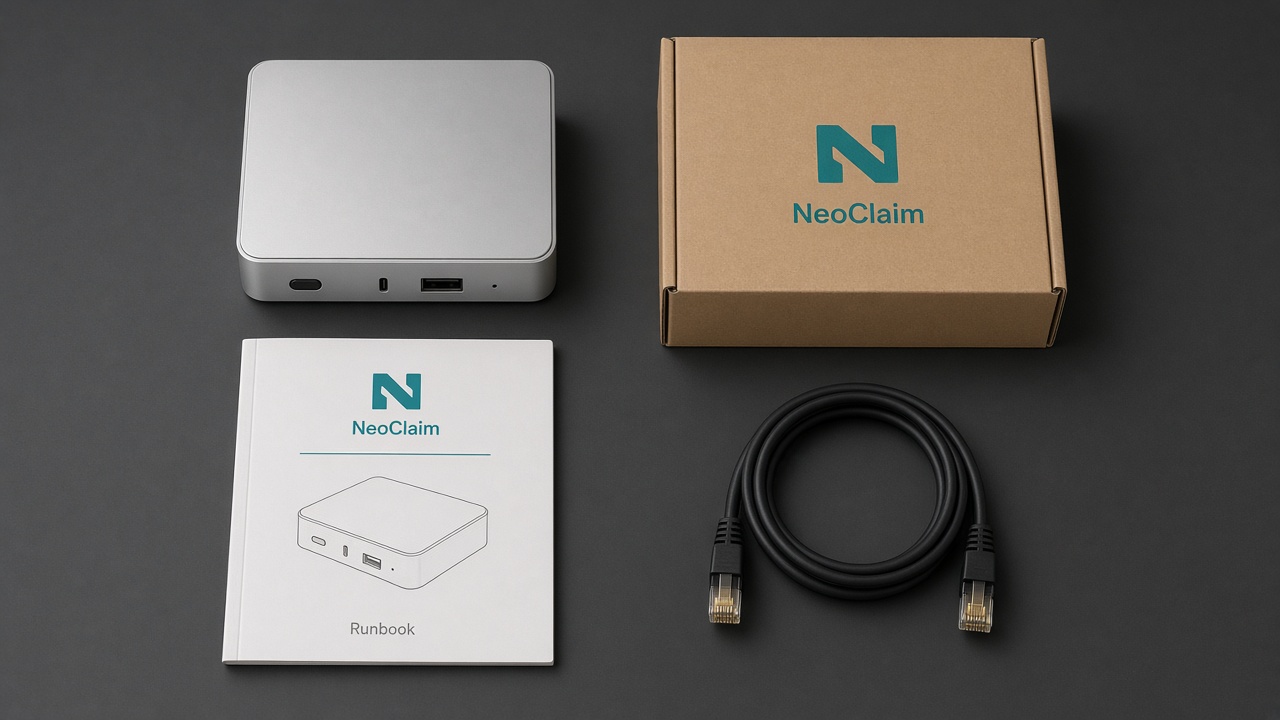 NeoClaim Box kit (illustrative)